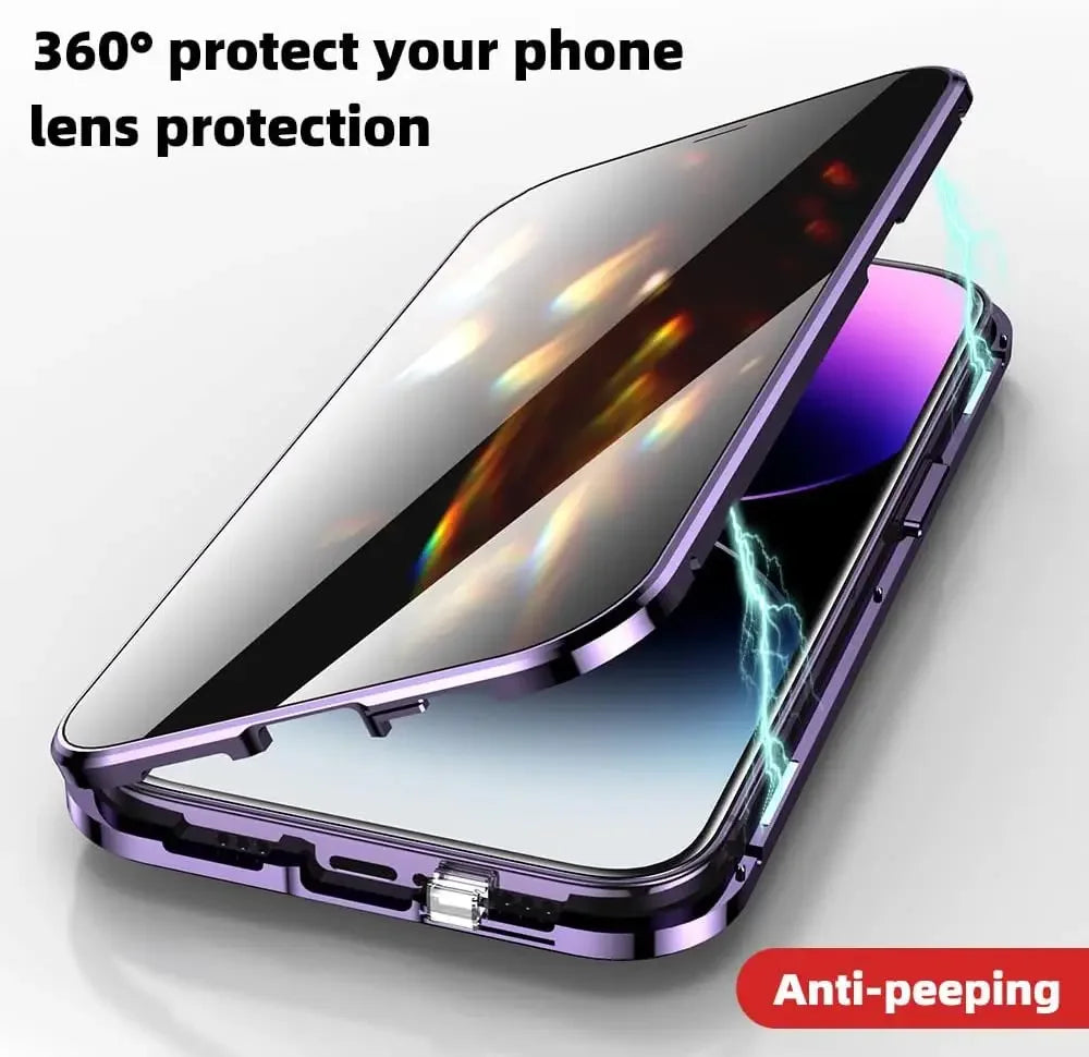 Anti-Peep Double Glass Case