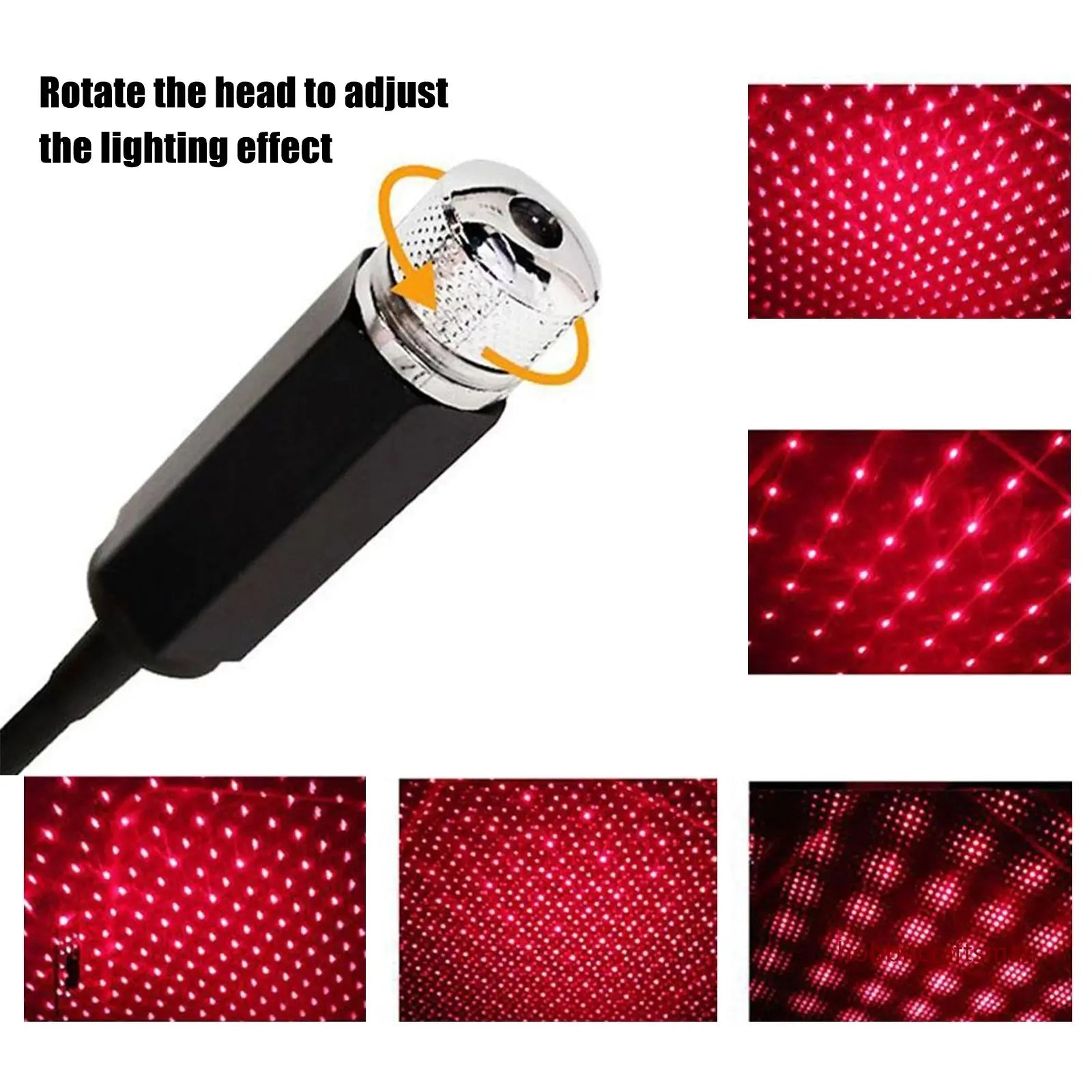 Car Roof Star Night Light Projector