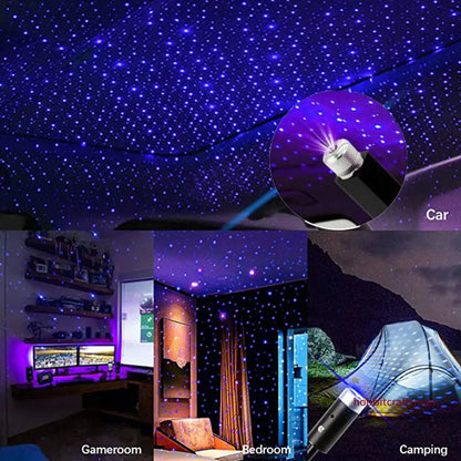 Car Roof Star Night Light Projector