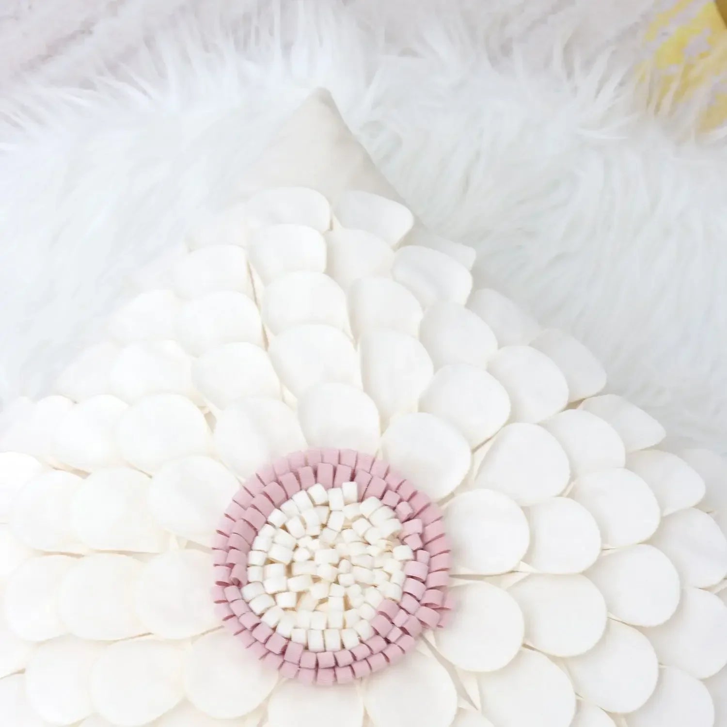 Luxury Flower-Pattern Throw Pillow